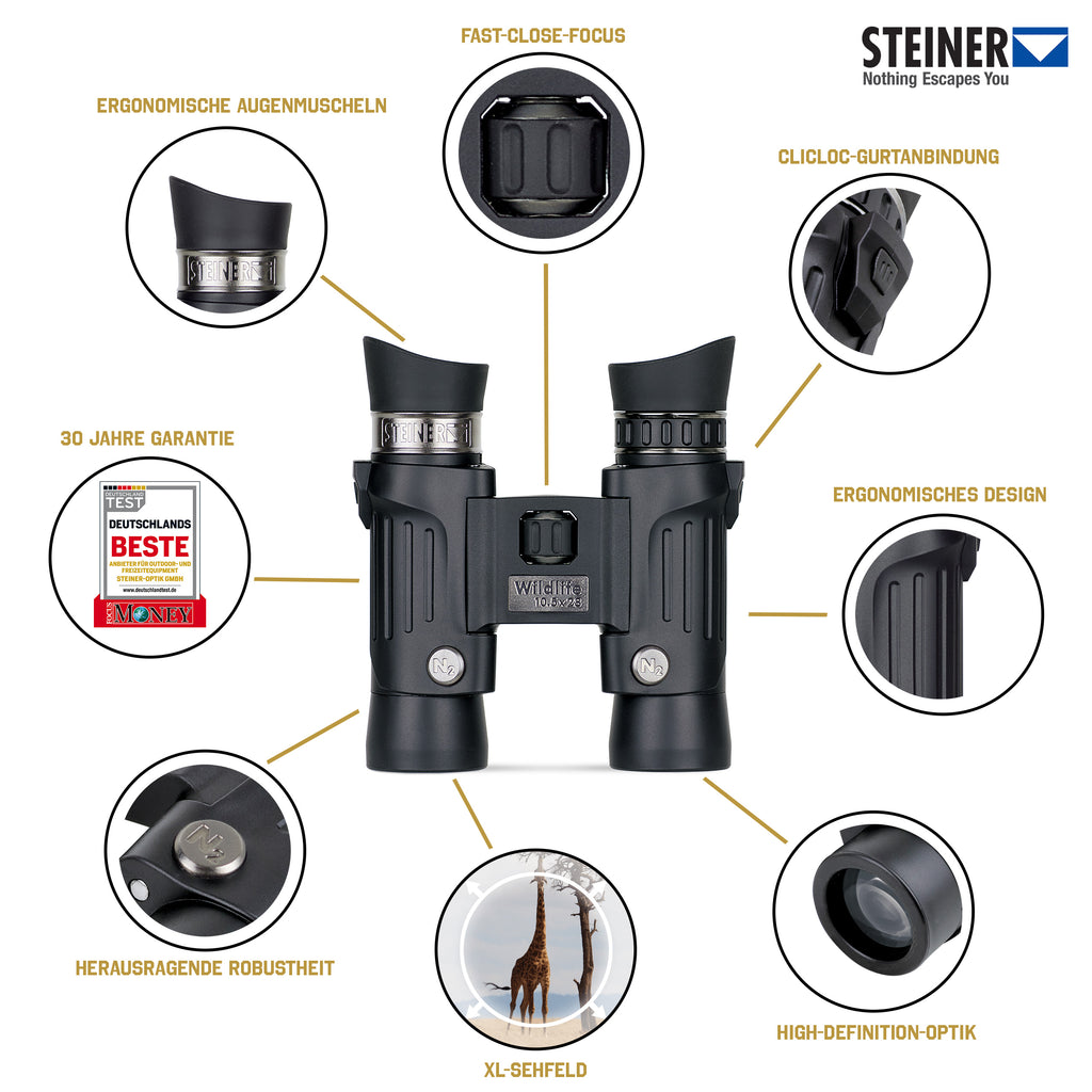 Steiner Wildlife 10,5X28 kikkerter 