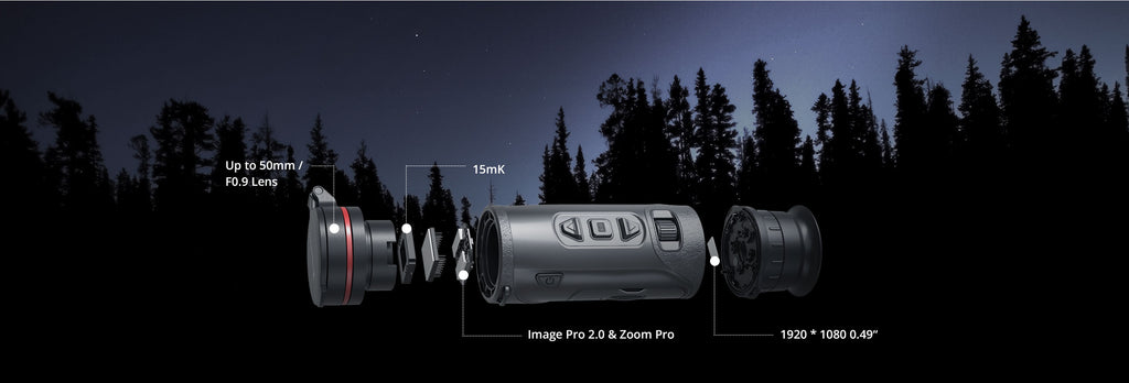 Thermal Monocular Hikmicro Falcon 2 FQ50LV 2.0 with Rangefinder 