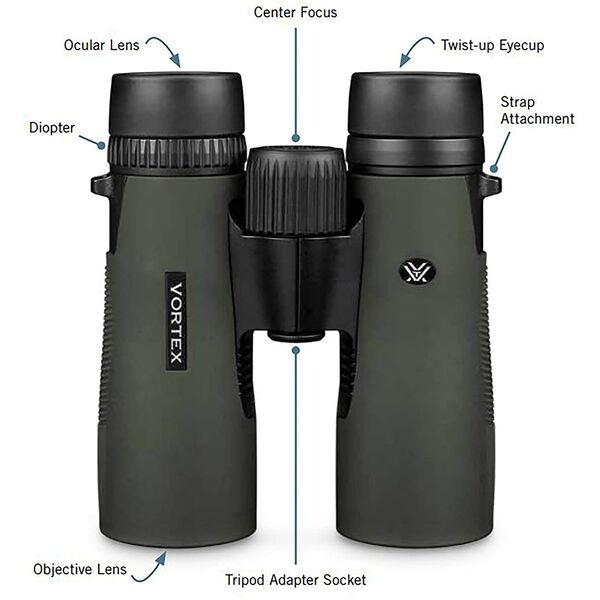 Vortex Diamondback HD 8X28 Binoculars 