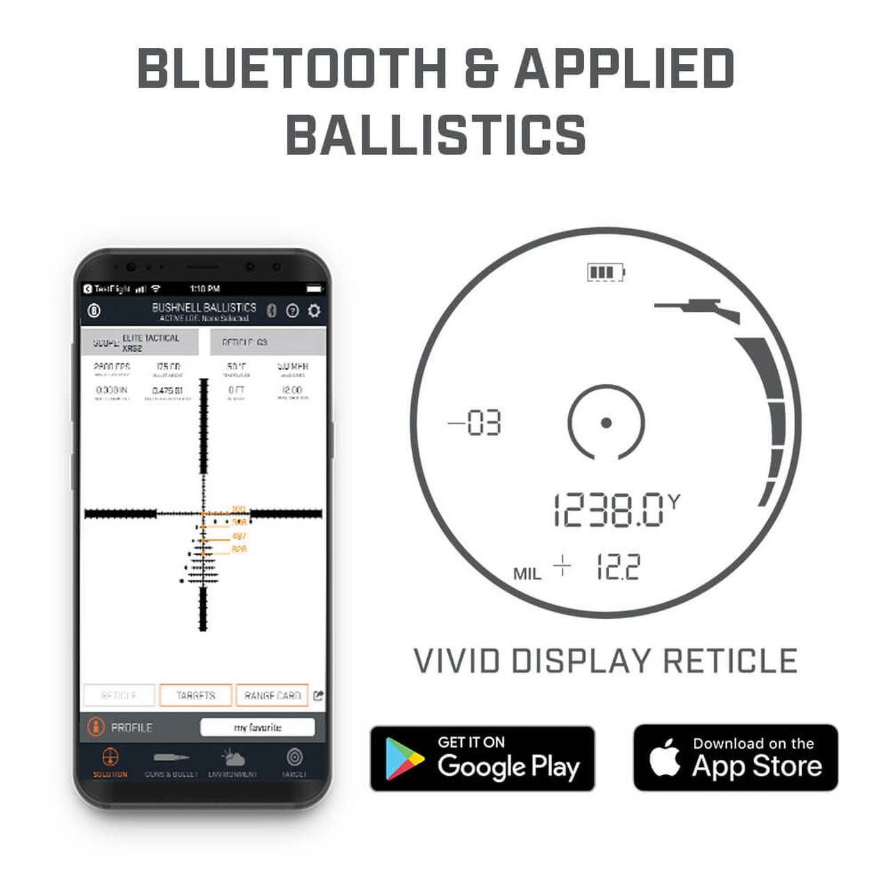 Télémètre Bushnell Bluetooth NITRO 1800 - 6X24 - GRIS