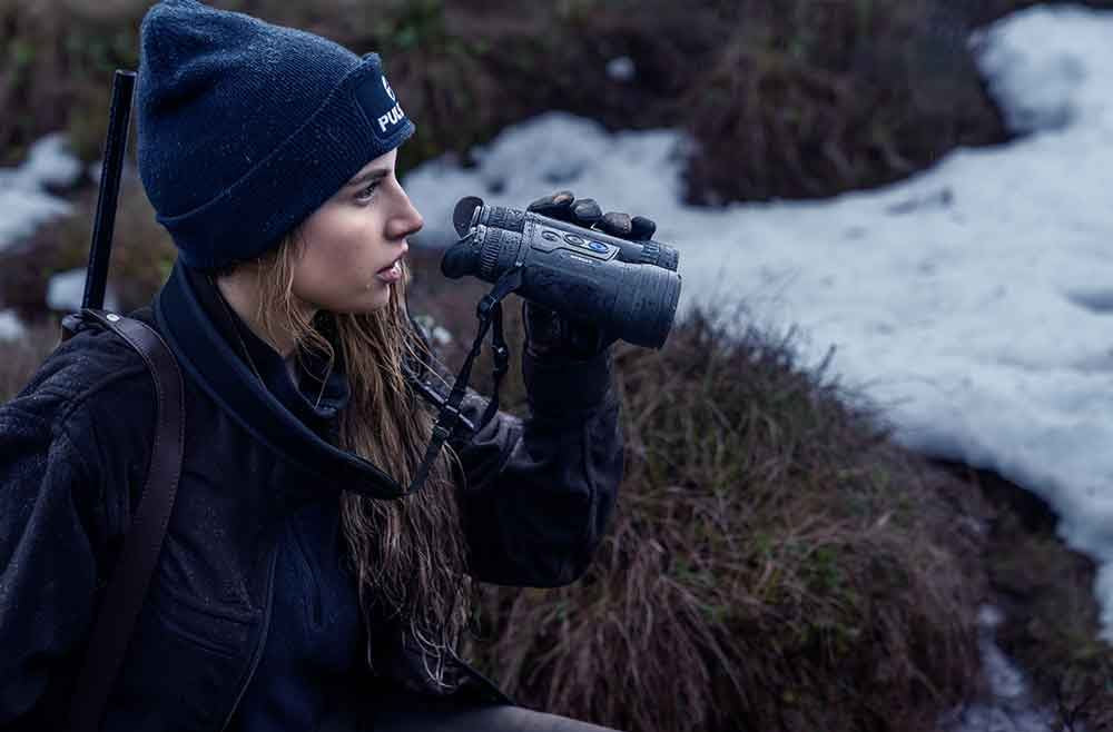 PULSAR thermal imaging binoculars MERGER LRF XL50 with integrated rangefinder 