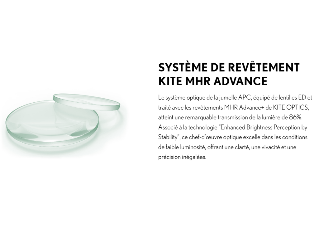 Jumelles Kite APC 14x50 ED stabilisées AA