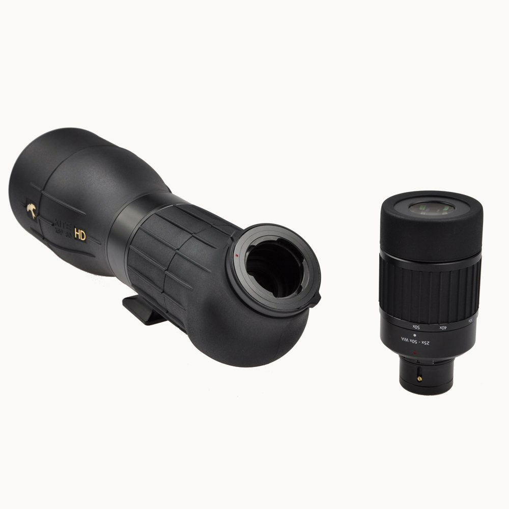 Lunetas terrestres Kite Optics KSP 80 HD 25-50X80 + Tripé Ardea CF com cabeça Manfrotto 128 RC 