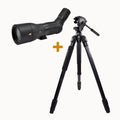 Lunetas terrestres Kite Optics KSP 80 HD 25-50X80 + Tripé Ardea CF com cabeça Manfrotto 128 RC 