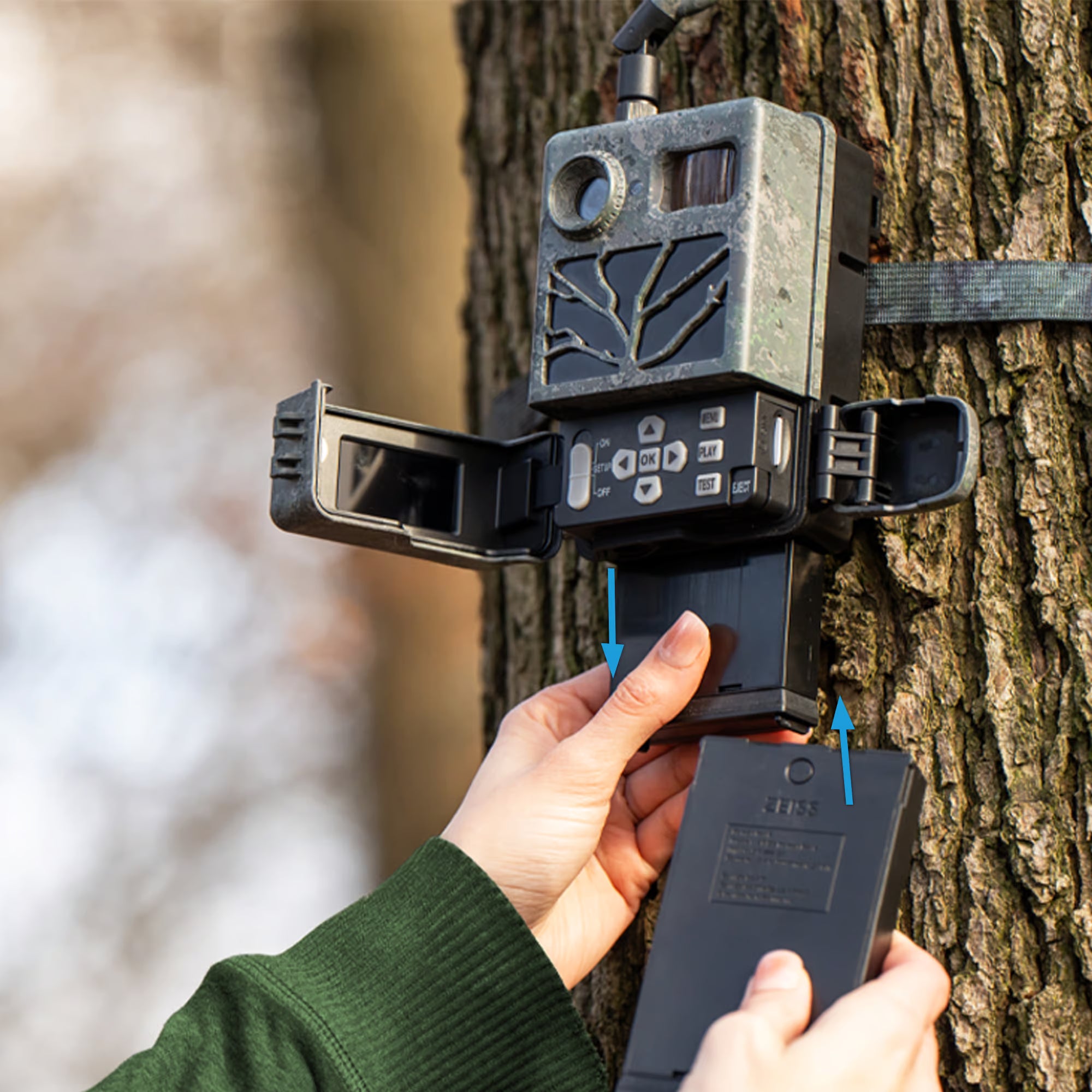 Armadilha fotográfica ZEISS Secacam 3 PACK PROMO com bateria 