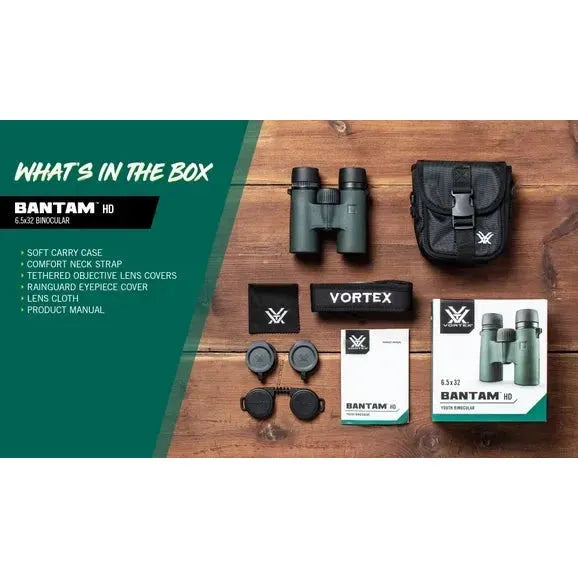 Vortex Bantam HD 6.5x32 Binoculars 